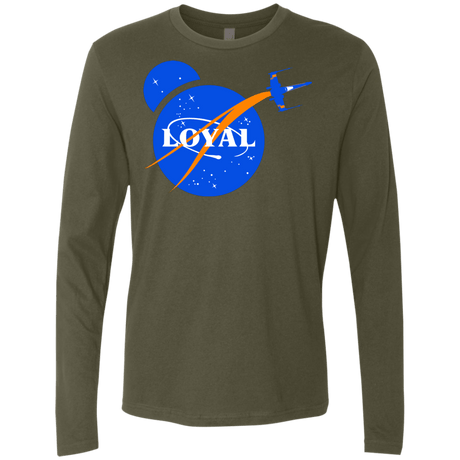 T-Shirts Military Green / S Nasa Dameron Loyal Men's Premium Long Sleeve