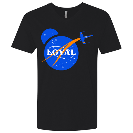 T-Shirts Black / X-Small Nasa Dameron Loyal Men's Premium V-Neck