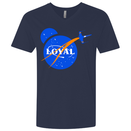 T-Shirts Midnight Navy / X-Small Nasa Dameron Loyal Men's Premium V-Neck