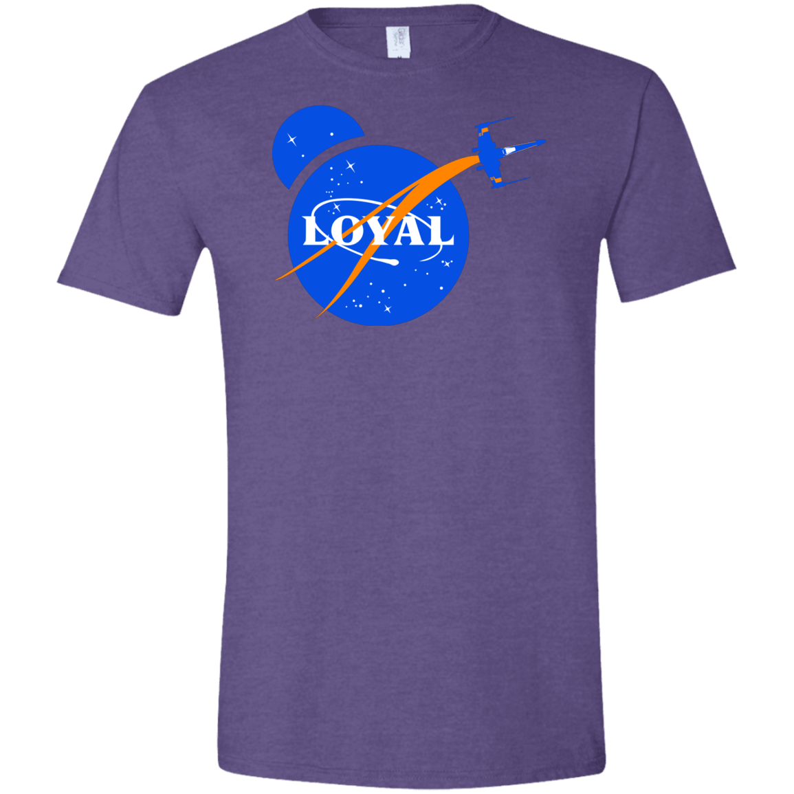T-Shirts Heather Purple / S Nasa Dameron Loyal Men's Semi-Fitted Softstyle
