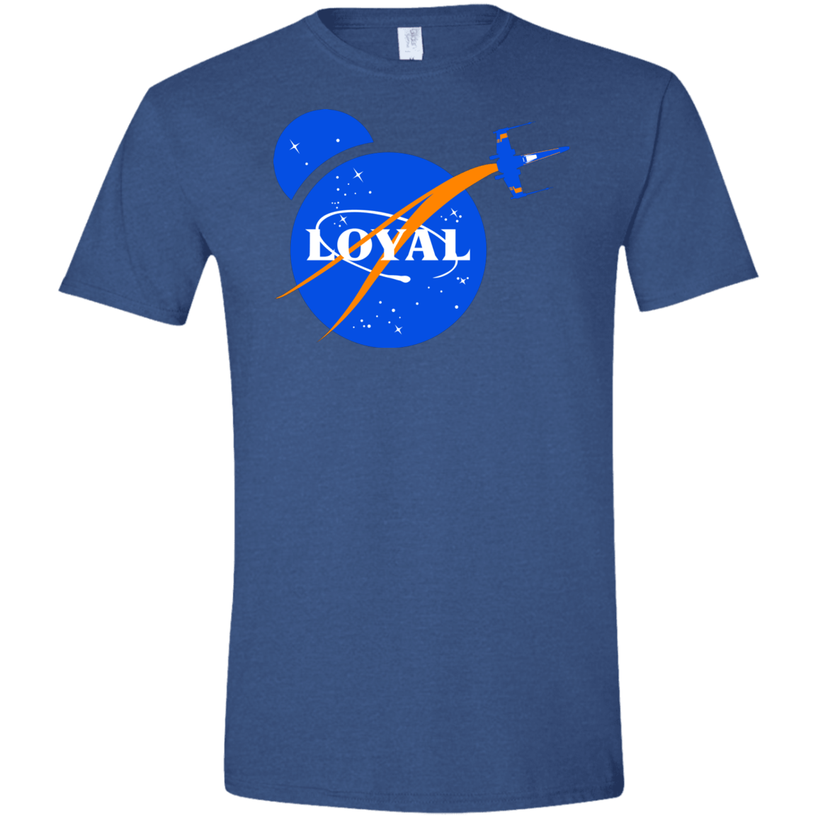 T-Shirts Heather Royal / X-Small Nasa Dameron Loyal Men's Semi-Fitted Softstyle