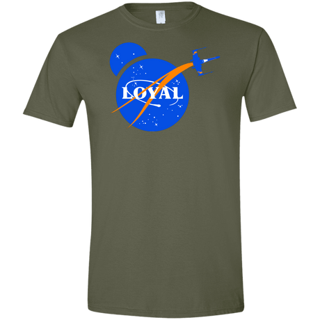T-Shirts Military Green / S Nasa Dameron Loyal Men's Semi-Fitted Softstyle