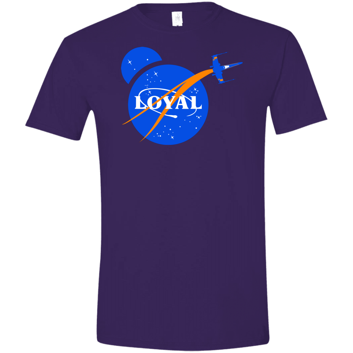 T-Shirts Purple / S Nasa Dameron Loyal Men's Semi-Fitted Softstyle