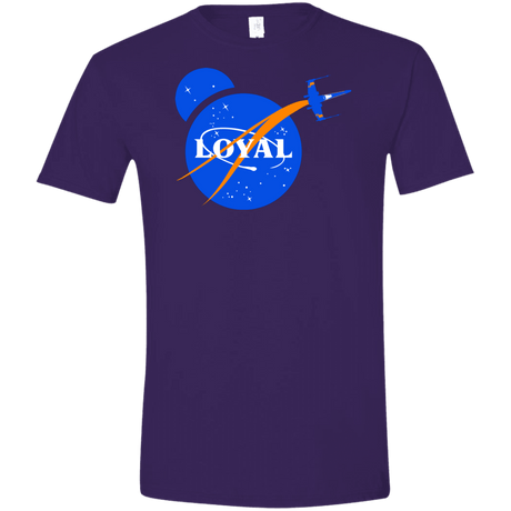 T-Shirts Purple / S Nasa Dameron Loyal Men's Semi-Fitted Softstyle