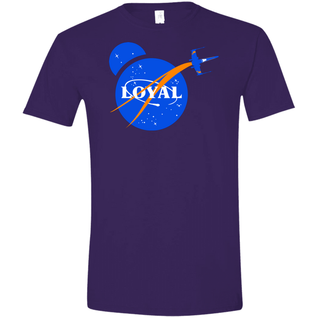 T-Shirts Purple / S Nasa Dameron Loyal Men's Semi-Fitted Softstyle