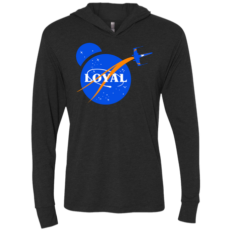 T-Shirts Vintage Black / X-Small Nasa Dameron Loyal Triblend Long Sleeve Hoodie Tee