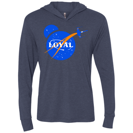 T-Shirts Vintage Navy / X-Small Nasa Dameron Loyal Triblend Long Sleeve Hoodie Tee