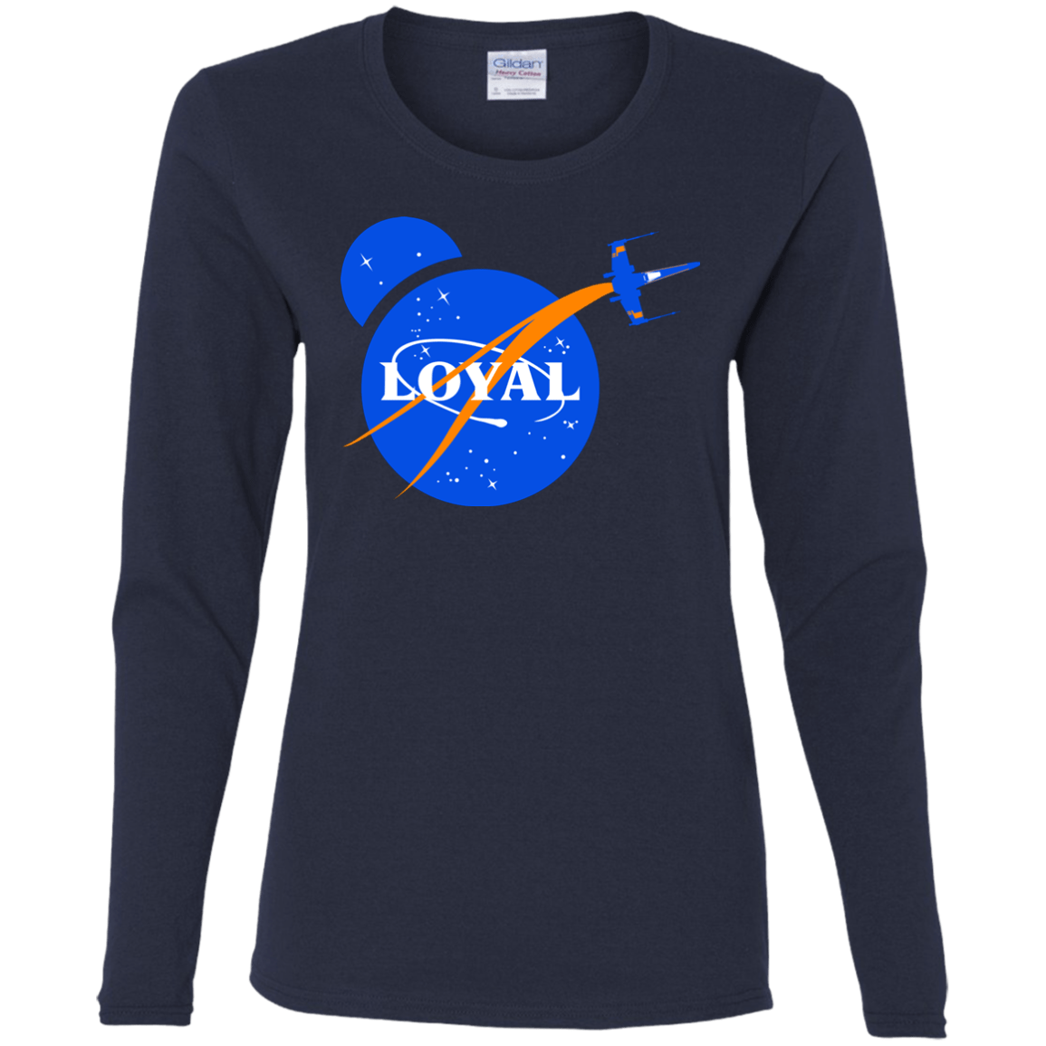 T-Shirts Navy / S Nasa Dameron Loyal Women's Long Sleeve T-Shirt