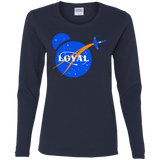 T-Shirts Navy / S Nasa Dameron Loyal Women's Long Sleeve T-Shirt