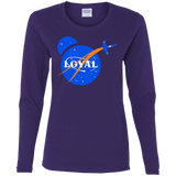 T-Shirts Purple / S Nasa Dameron Loyal Women's Long Sleeve T-Shirt