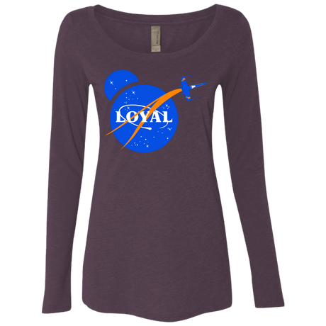 T-Shirts Vintage Purple / S Nasa Dameron Loyal Women's Triblend Long Sleeve Shirt