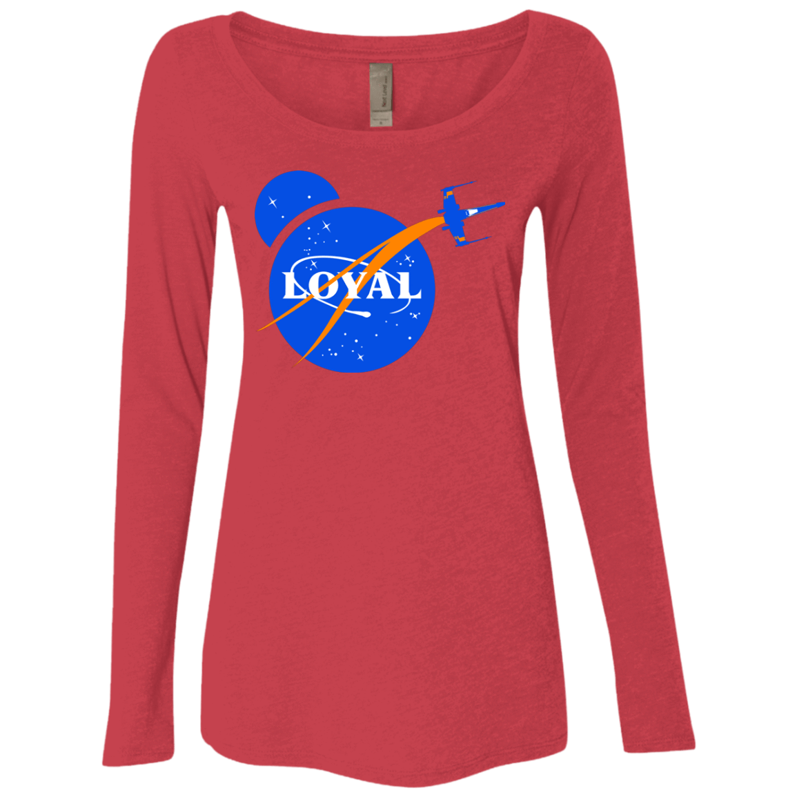 T-Shirts Vintage Red / S Nasa Dameron Loyal Women's Triblend Long Sleeve Shirt