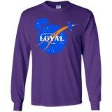 T-Shirts Purple / YS Nasa Dameron Loyal Youth Long Sleeve T-Shirt