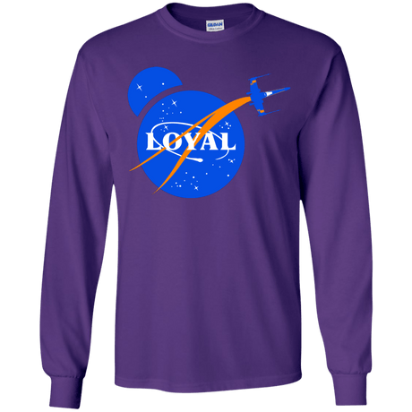 T-Shirts Purple / YS Nasa Dameron Loyal Youth Long Sleeve T-Shirt
