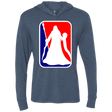 T-Shirts Indigo / X-Small National Wizards League 2 Triblend Long Sleeve Hoodie Tee