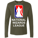 T-Shirts Military Green / Small National Wizards League Men's Premium Long Sleeve