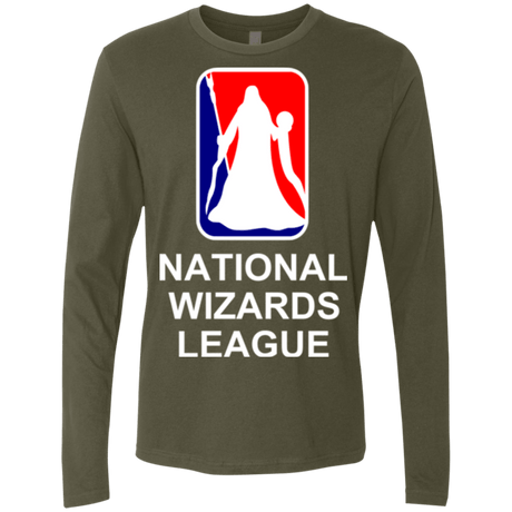 T-Shirts Military Green / Small National Wizards League Men's Premium Long Sleeve