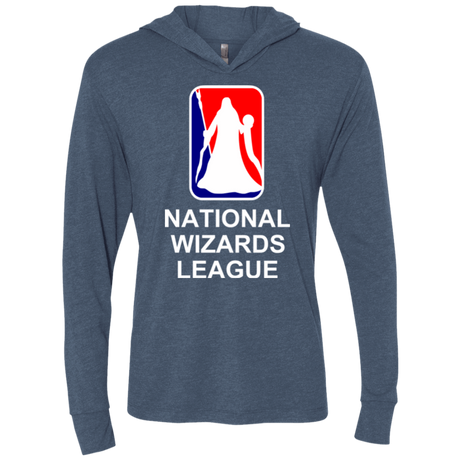 T-Shirts Indigo / X-Small National Wizards League Triblend Long Sleeve Hoodie Tee