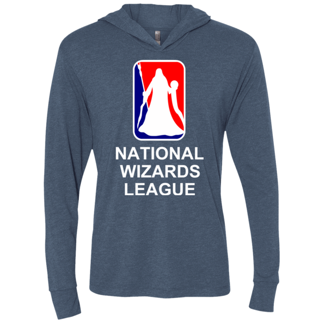T-Shirts Indigo / X-Small National Wizards League Triblend Long Sleeve Hoodie Tee