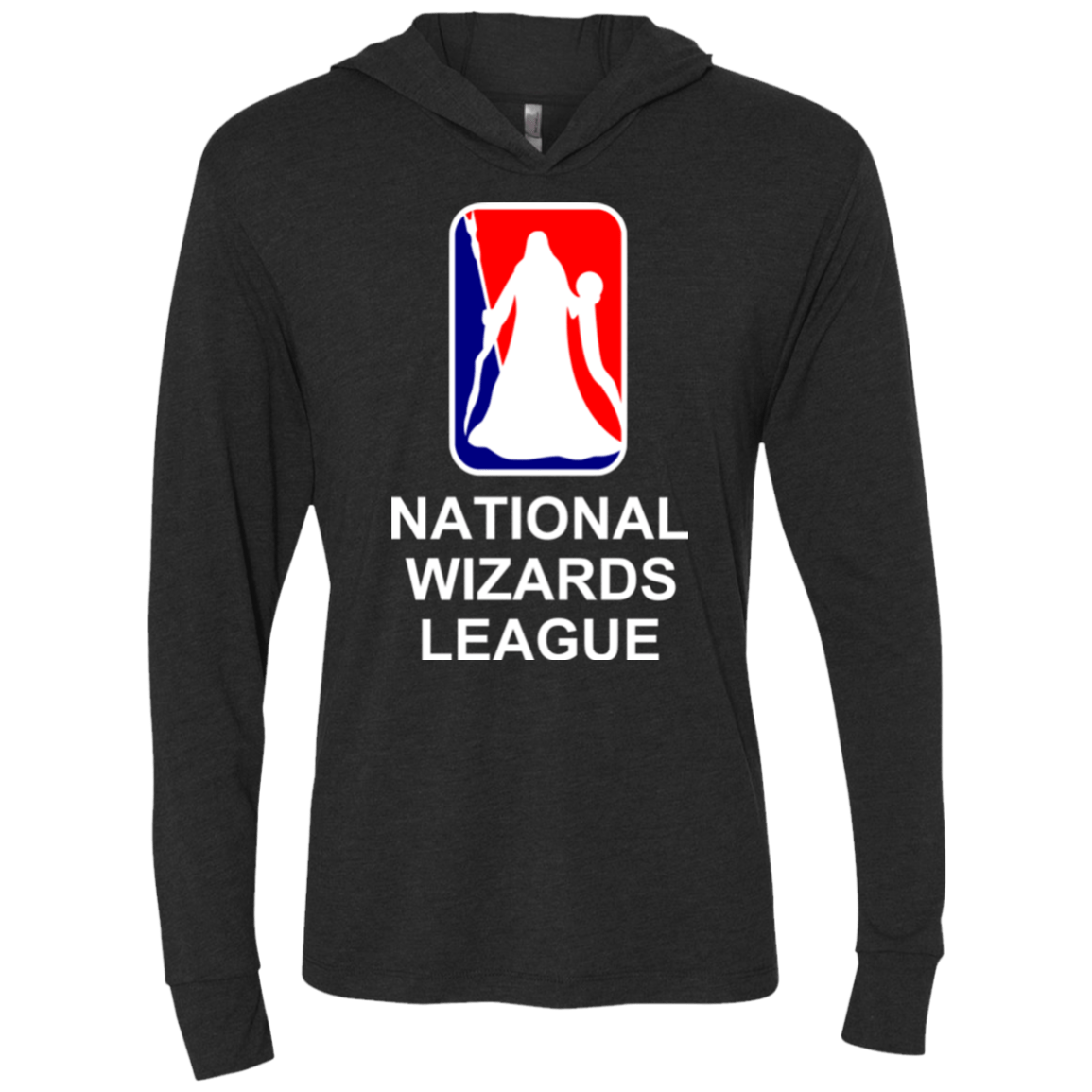 T-Shirts Vintage Black / X-Small National Wizards League Triblend Long Sleeve Hoodie Tee