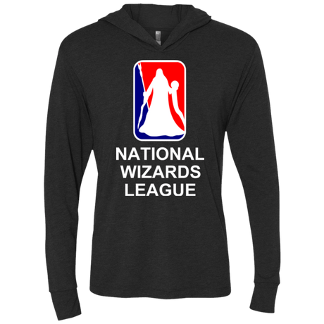T-Shirts Vintage Black / X-Small National Wizards League Triblend Long Sleeve Hoodie Tee