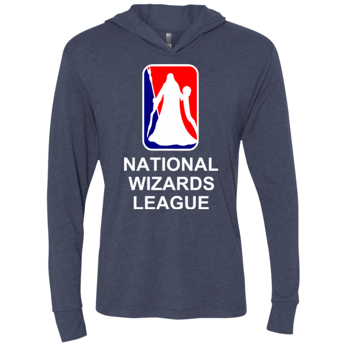 T-Shirts Vintage Navy / X-Small National Wizards League Triblend Long Sleeve Hoodie Tee
