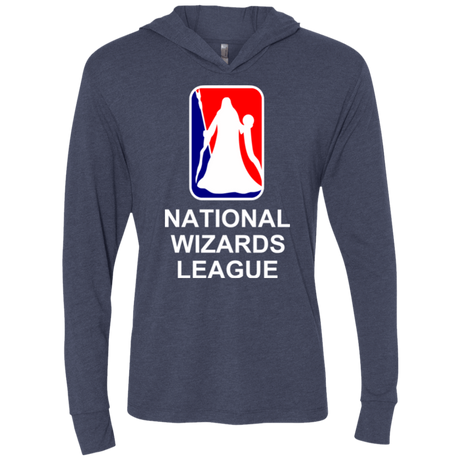 T-Shirts Vintage Navy / X-Small National Wizards League Triblend Long Sleeve Hoodie Tee