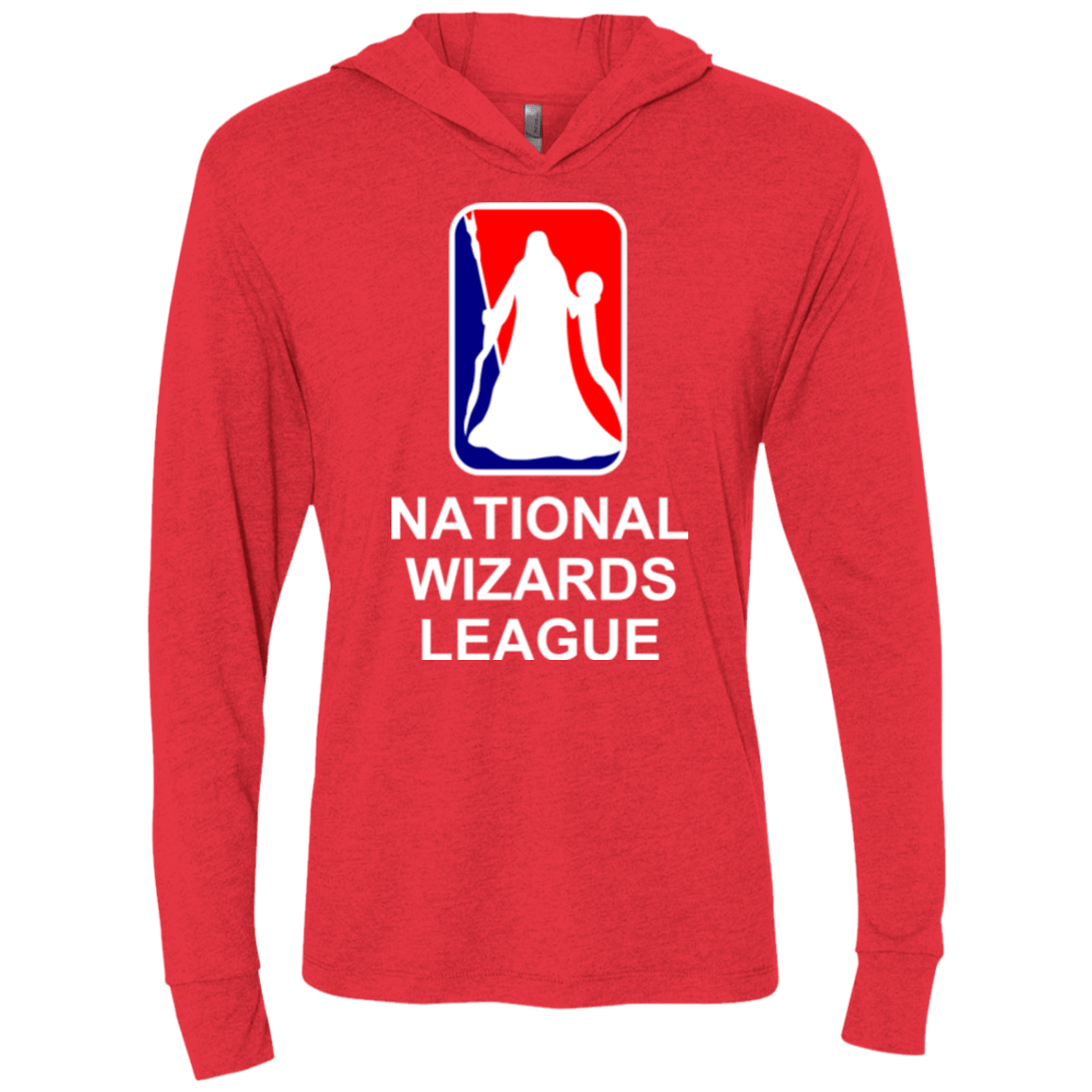 T-Shirts Vintage Red / X-Small National Wizards League Triblend Long Sleeve Hoodie Tee