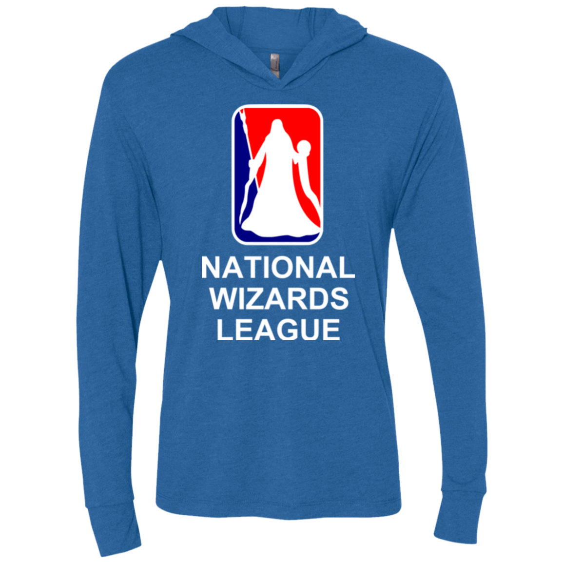 T-Shirts Vintage Royal / X-Small National Wizards League Triblend Long Sleeve Hoodie Tee