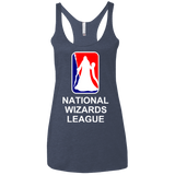 T-Shirts Vintage Navy / X-Small National Wizards League Women's Triblend Racerback Tank