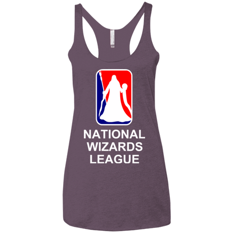 T-Shirts Vintage Purple / X-Small National Wizards League Women's Triblend Racerback Tank