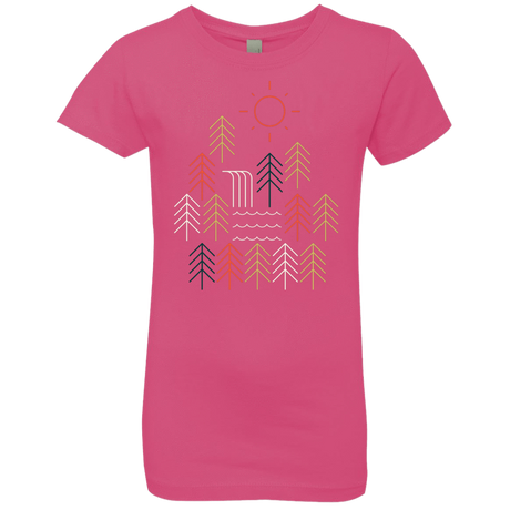 T-Shirts Hot Pink / YXS Nature Timestee Girls Premium T-Shirt