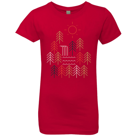 T-Shirts Red / YXS Nature Timestee Girls Premium T-Shirt