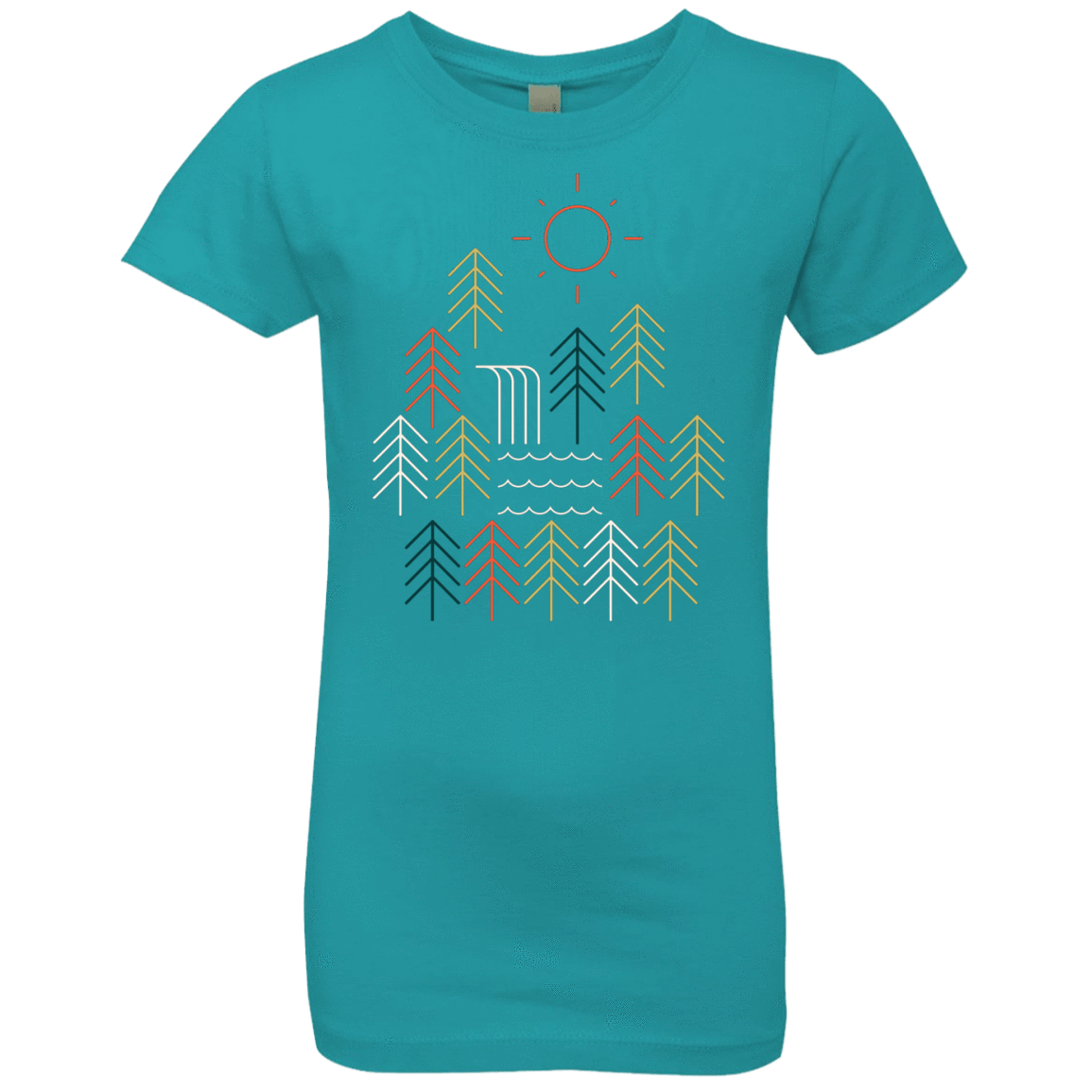 T-Shirts Tahiti Blue / YXS Nature Timestee Girls Premium T-Shirt