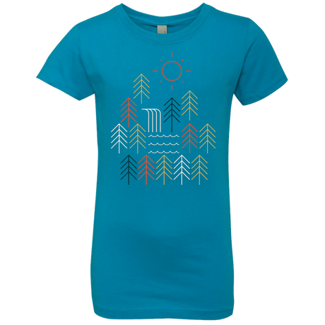 T-Shirts Turquoise / YXS Nature Timestee Girls Premium T-Shirt