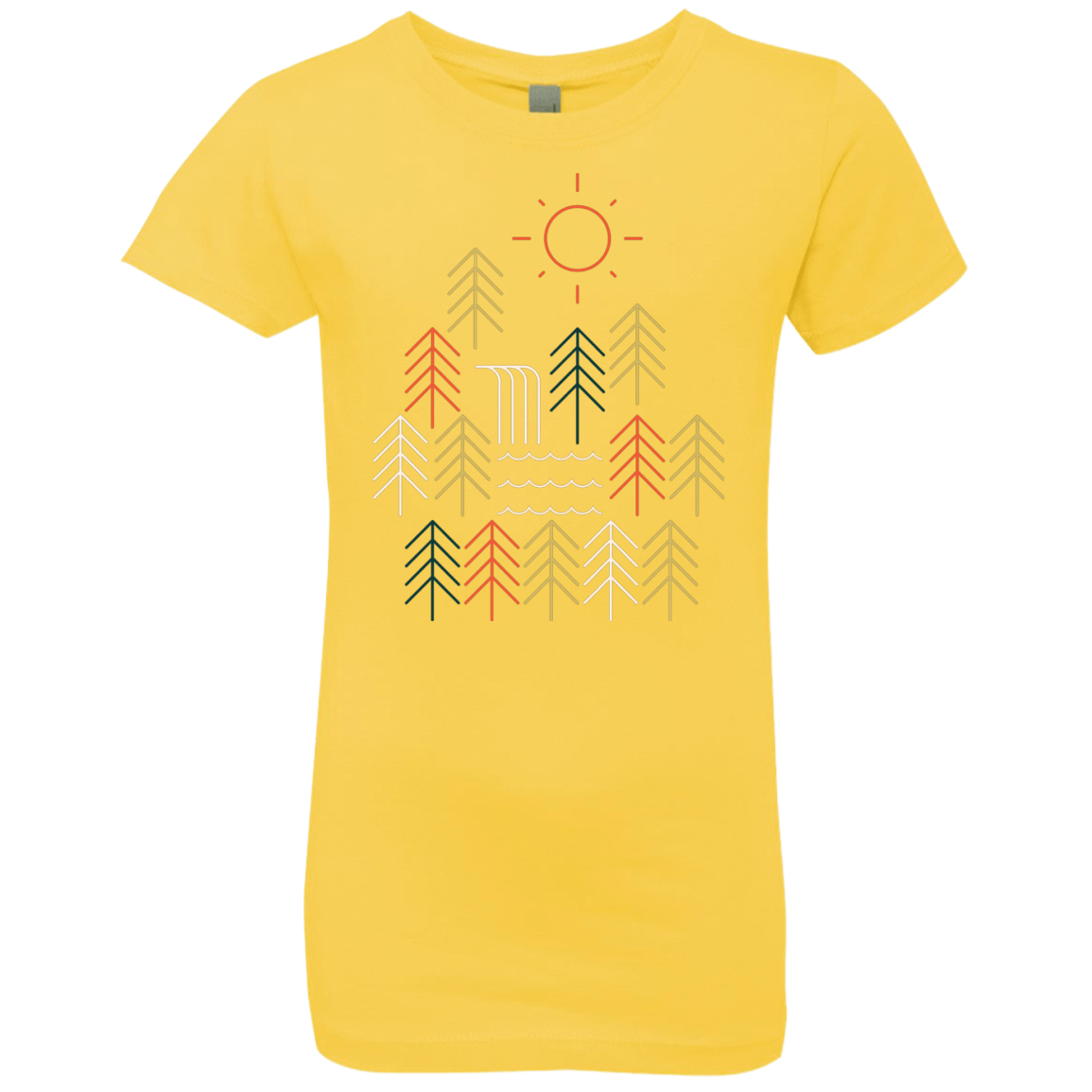 T-Shirts Vibrant Yellow / YXS Nature Timestee Girls Premium T-Shirt