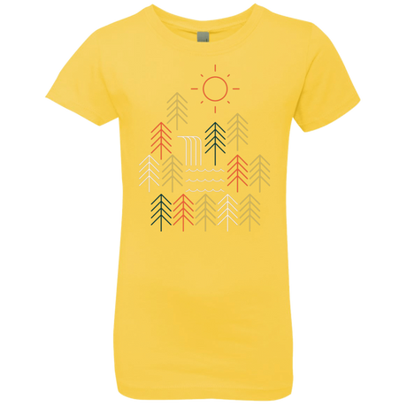 T-Shirts Vibrant Yellow / YXS Nature Timestee Girls Premium T-Shirt