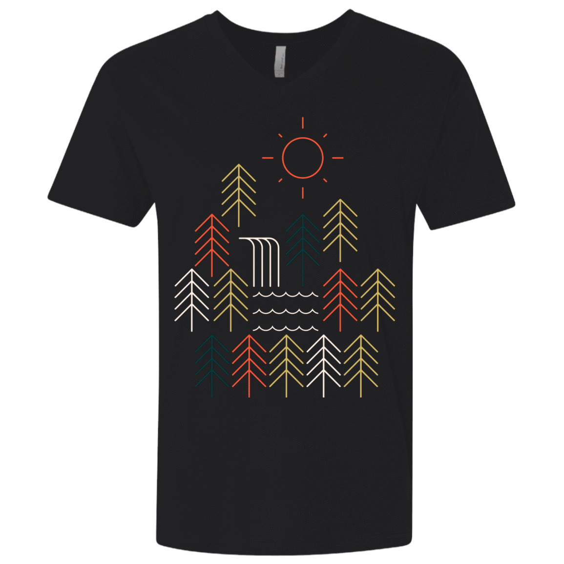T-Shirts Black / X-Small Nature Timestee Men's Premium V-Neck