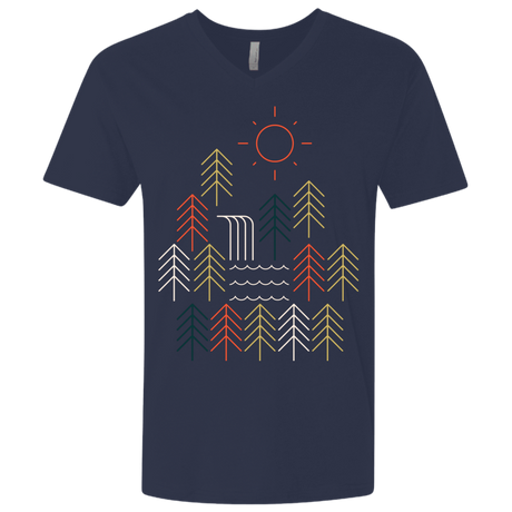 T-Shirts Midnight Navy / X-Small Nature Timestee Men's Premium V-Neck