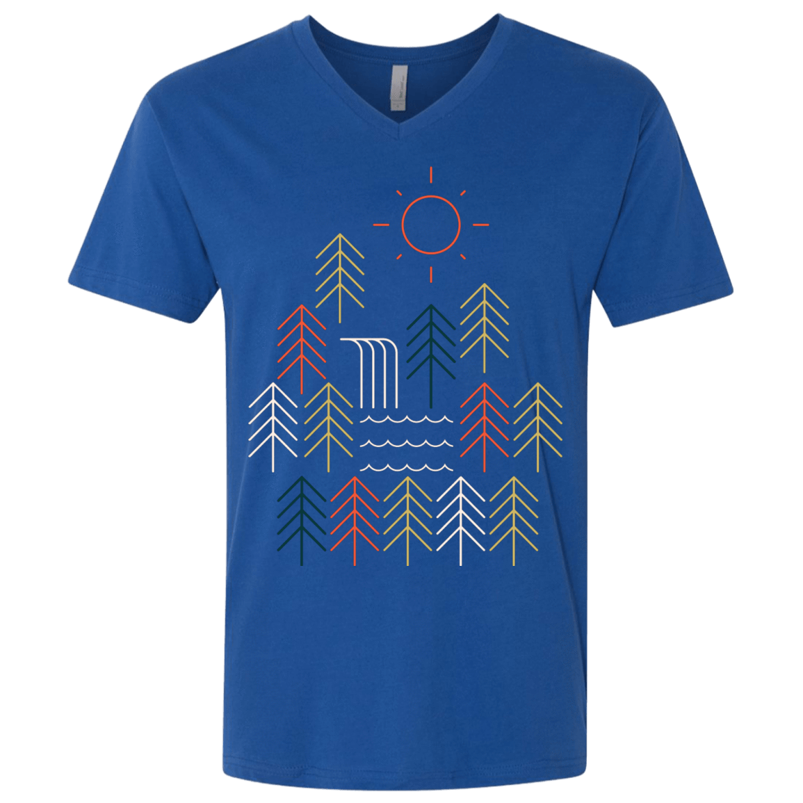 T-Shirts Royal / X-Small Nature Timestee Men's Premium V-Neck