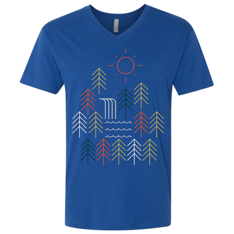 T-Shirts Royal / X-Small Nature Timestee Men's Premium V-Neck