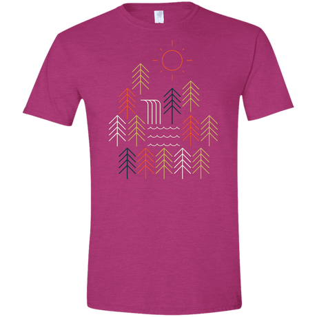 T-Shirts Antique Heliconia / S Nature Timestee Men's Semi-Fitted Softstyle