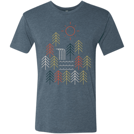 T-Shirts Indigo / S Nature Timestee Men's Triblend T-Shirt