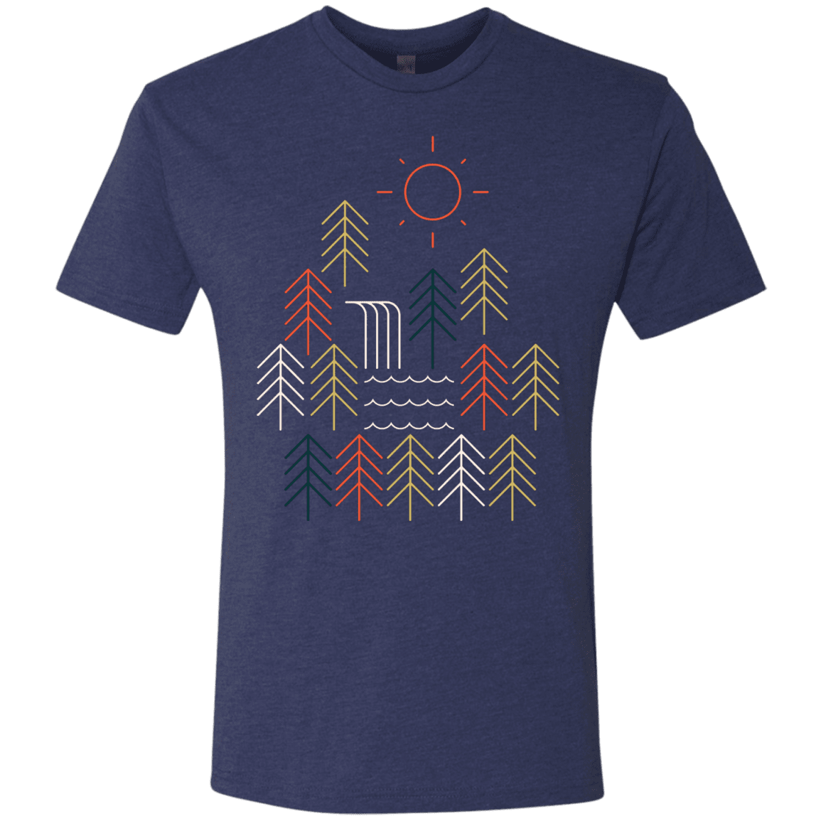 T-Shirts Vintage Navy / S Nature Timestee Men's Triblend T-Shirt