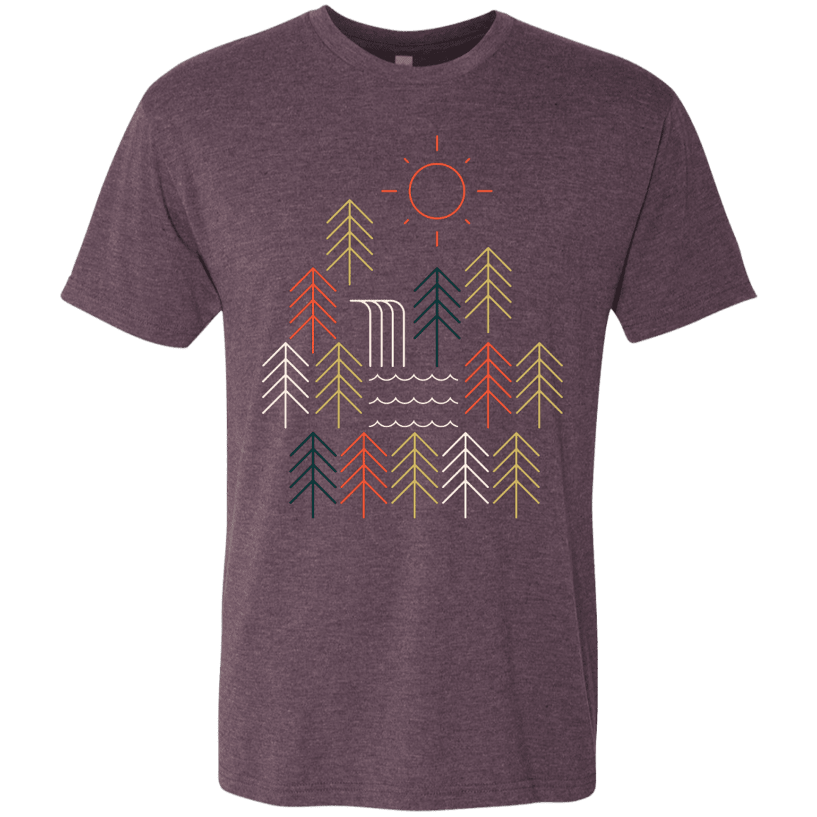 T-Shirts Vintage Purple / S Nature Timestee Men's Triblend T-Shirt