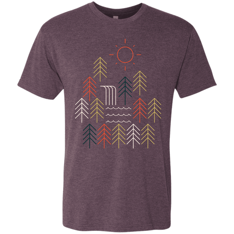 T-Shirts Vintage Purple / S Nature Timestee Men's Triblend T-Shirt