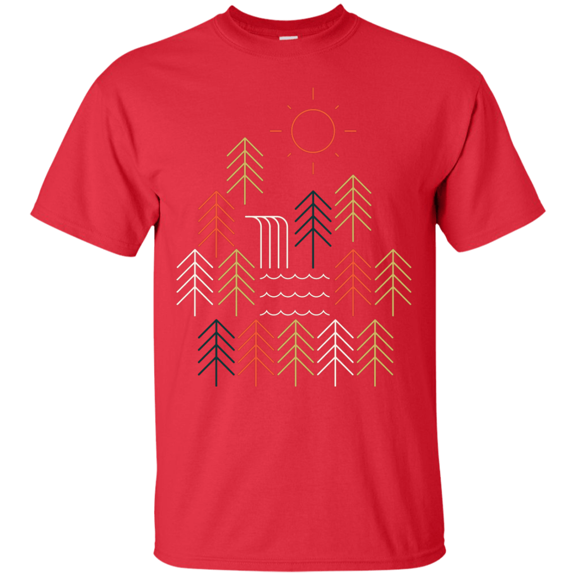 T-Shirts Red / S Nature Timestee T-Shirt