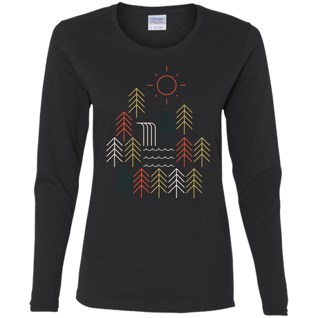 T-Shirts Black / S Nature Timestee Women's Long Sleeve T-Shirt