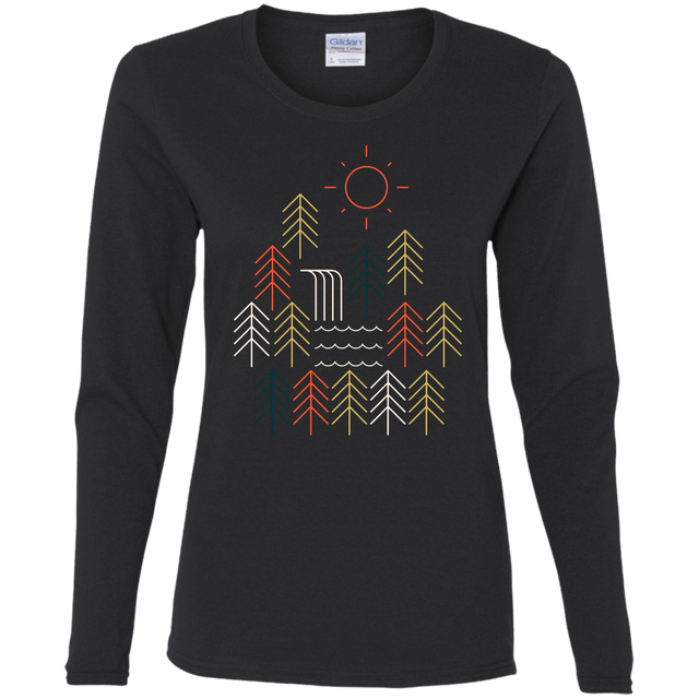 T-Shirts Black / S Nature Timestee Women's Long Sleeve T-Shirt