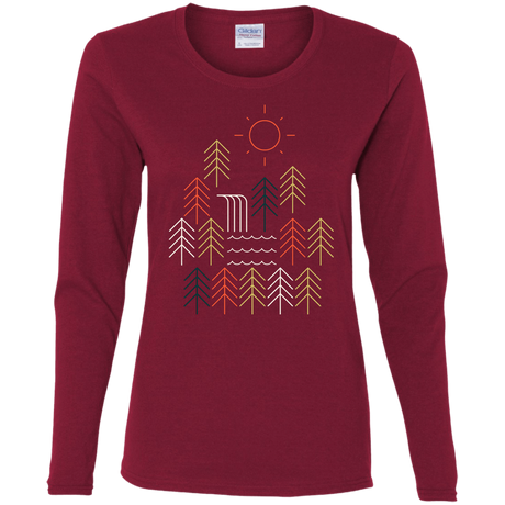 T-Shirts Cardinal / S Nature Timestee Women's Long Sleeve T-Shirt